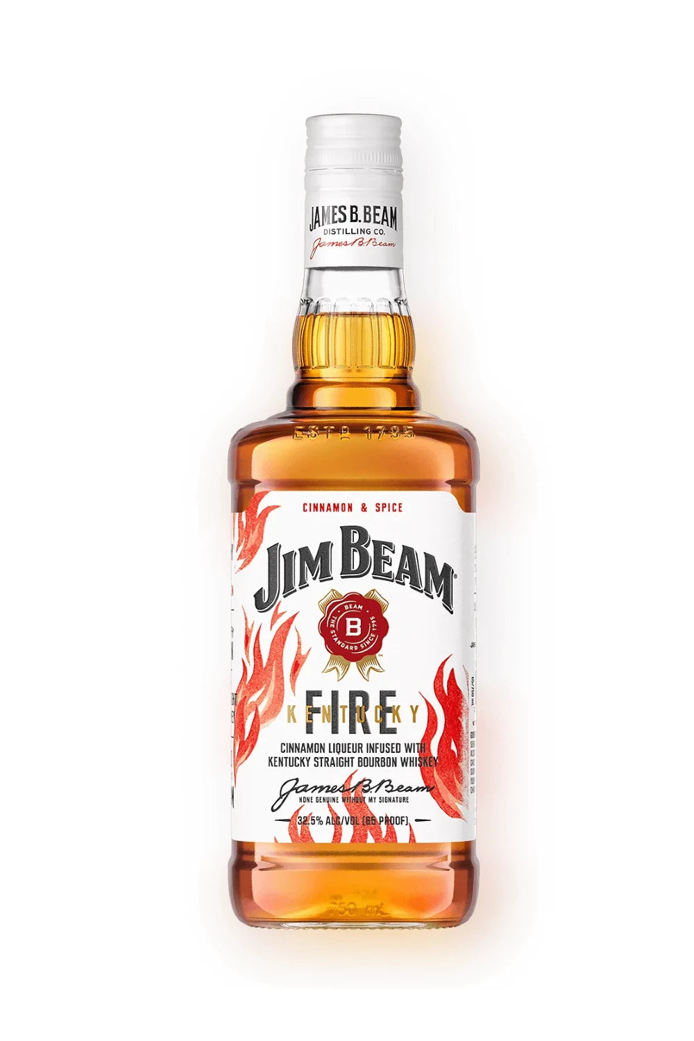 Jim Beam Kentucky Fire Infused With Cinnamon Straight Bourbon Whiskey Kentucky
