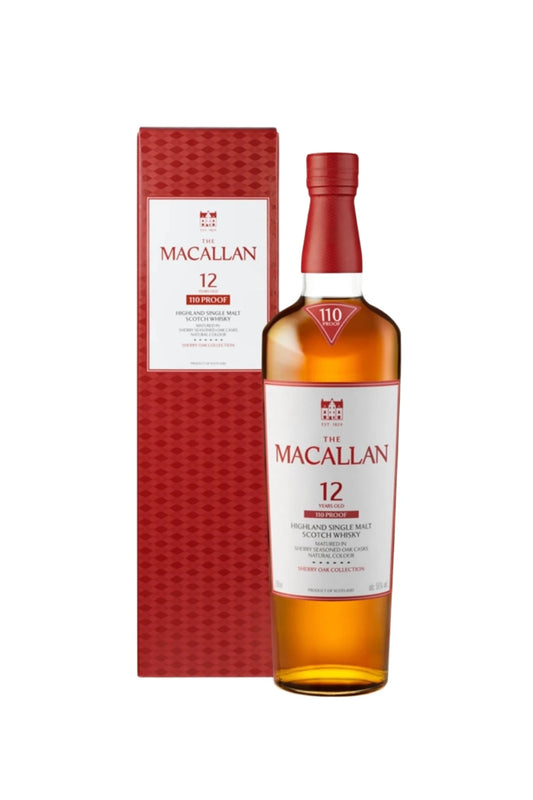 Macallan 110 Proof Sherry Oak Cask 12 Year Old Single Malt Scotch Whisky
