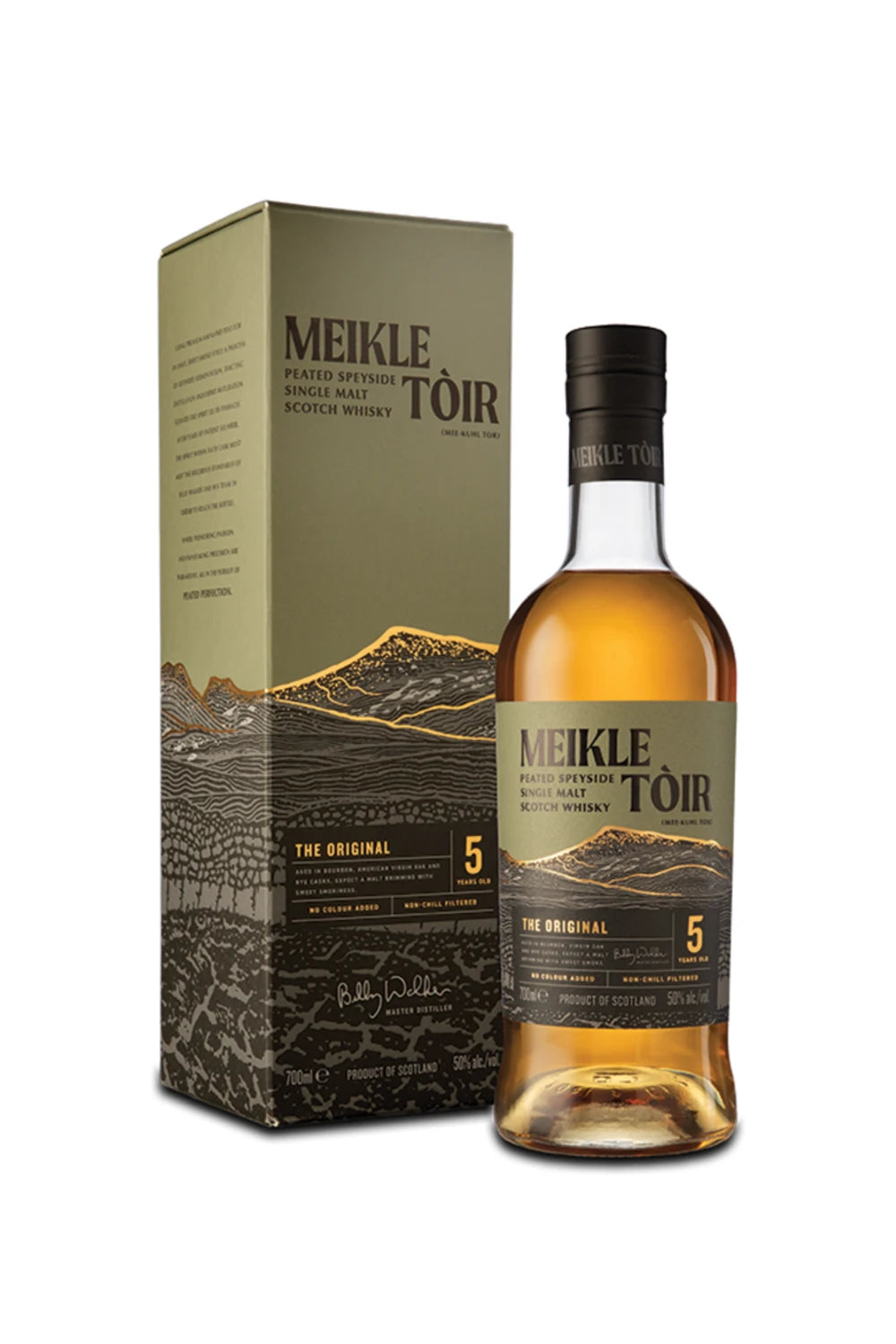 Meikle Toir The Original 5 Year Old Peated Single Malt Scotch Whisky