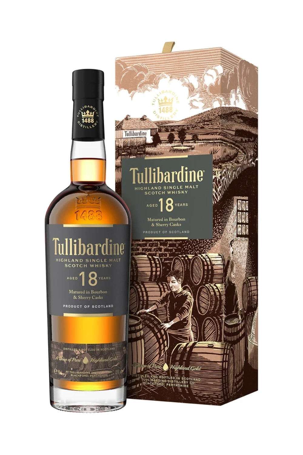 Tullibardine 18 Year Old Single Malt Scotch Whisky